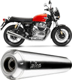 Dual Exhaust System With Sound Certification Lv-X Aluminum Stainless Steel End Cap - Leovince Compatible With Yamaha Xt 660 R - X (2004-2016)