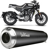 Exhaust Tip Without Sound Certification Gp One Stainless Steel Stainless Steel End Cap - Leovince Compatible With Husqvarna Vitpilen 125 (2021-2023)