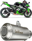 Exhaust Tip Without Sound Certification Lv-X Evo Stainless Steel Carbon Fiber End Cap - Leovince Compatible With Ktm 500 Exc-F (2024-2025)