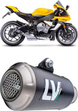 Exhaust Tip Without Sound Certification Gp Corsa Carbon Fiber - Leovince Compatible With Honda Cb 500 F (2016-2018)
