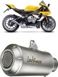 Exhaust Tip Without Sound Certification Lv-10 Stainless Steel Stainless Steel End Cap - Leovince Compatible With Yamaha Yzf-R1 - M 1000 (2020-2024)