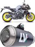Exhaust Tip Without Sound Certification Lv-10 Carbon Fiber Stainless Steel End Cap - Leovince Compatible With Kawasaki Zx 10Rr Ninja (2017-2020)
