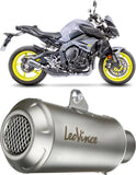 Exhaust Tip Without Sound Certification Lv-10 Stainless Steel Stainless Steel End Cap - Leovince Compatible With Yamaha Fz-10 - Sp (2016-2020)