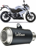 Exhaust Tip Without Sound Certification Lv-10 Steel Black Stainless Steel End Cap - Leovince Compatible With Kawasaki Ninja 250 R (2013-2016)
