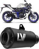 Exhaust Tip Without Sound Certification Lv Corsa Carbon Fiber Stainless Steel End Cap - Leovince Compatible With Aprilia Tuono V4 1100 (2021-2024)