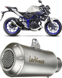 Exhaust Tip Without Sound Certification Lv-10 Steel Black Stainless Steel End Cap - Leovince Compatible With Kawasaki Ninja 300 R (2013-2016)
