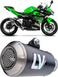 Exhaust Tip Without Sound Certification Lv-10 Stainless Steel Stainless Steel End Cap - Leovince Compatible With Honda Cb 500 X (2019-2023)