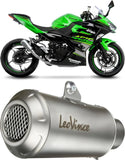 Exhaust Tip Without Sound Certification Lv-10 Stainless Steel Stainless Steel End Cap - Leovince Compatible With Kawasaki Z 400 (2019-2021)