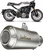 Exhaust Tip Without Sound Certification Lv-10 Stainless Steel Stainless Steel End Cap - Leovince Compatible With Husqvarna Svartpilen 125 (2021-2023)
