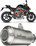 Exhaust Tip Without Sound Certification Lv-10 Stainless Steel Stainless Steel End Cap - Leovince Compatible With Ktm 1290 Super Duke R - Rr (2021-2023)