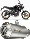 Complete Exhaust System Without Catalytic Converter And Without Sound Certification Lv-10 Stainless Steel Stainless Steel End Cap - Leovince Compatible With Yamaha Xsr 700 (2021-2024)