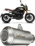 Exhaust Tip Without Sound Certification Lv-10 Stainless Steel Stainless Steel End Cap - Leovince Compatible With Moto Morini Seiemmezzo Scr - Str - A2 (2023-2024)