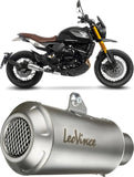 Exhaust Tip Without Sound Certification Lv-10 Stainless Steel Stainless Steel End Cap - Leovince Compatible With Moto Morini Seiemmezzo Scr - Str - A2 (2023-2024)