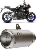 Exhaust Tip Without Sound Certification Lv Corsa Titanium Stainless Steel End Cap - Leovince Compatible With Yamaha Mt-10 - Sp (2022-2025)