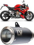 Exhaust Tip Without Sound Certification Lv Corsa Steel Black Stainless Steel End Cap - Leovince Compatible With Bmw S 1000 R (2025-2026)
