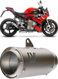 Exhaust Tip Without Sound Certification Lv Corsa Titanium Stainless Steel End Cap - Leovince Compatible With Bmw S 1000 R (2021-2024)