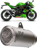 Exhaust Tip Without Sound Certification Lv Corsa S Titanium Stainless Steel End Cap - Leovince Compatible With Kawasaki Zx 4Rr Ninja (2024-2026)