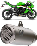Exhaust Tip Without Sound Certification Lv Corsa S Titanium Stainless Steel End Cap - Leovince Compatible With Kawasaki Zx 6R Ninja (2024-2026)