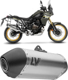 Exhaust Tip Without Sound Certification Lv-14 Titanium Carbon Fiber End Cap - Leovince Compatible With Yamaha Ténéré 700 Explore (2019-2020)
