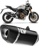 Complete Exhaust System Without Catalytic Converter And Without Sound Certification Lv-14 R Steel Black Carbon Fiber End Cap - Leovince Compatible With Honda Cbr 650 R (2019-2026)