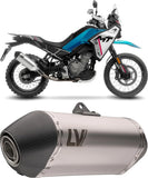 Exhaust Tip Without Sound Certification Lv-14 Stainless Steel Carbon Fiber End Cap - Leovince Compatible With Cfmoto Ibex 450 (2024)
