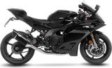 Complete Exhaust System Without Catalytic Converter And Without Sound Certification Lv-14 R Steel Black Carbon Fiber End Cap - Leovince Compatible With Yamaha Yzf-R9 900 (2025-2026)
