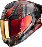 Full-Face Motorcycle Helmet Scorpion Exo Exo-530 Air Polycarbonate Metallic Black Red Theras Size Xl