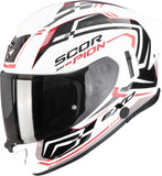 Full-Face Motorcycle Helmet Scorpion Exo Exo-530 Air Polycarbonate White Black Red Slope Size Xl