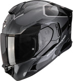 Full-Face Motorcycle Helmet Scorpion Exo Exo-530 Air Polycarbonate Silver Black Clip Size Xxl