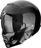 Full-Face Motorcycle Helmet Scorpion Exo Exo-Combat Ii Polycarbonate Black Solid Size Xs