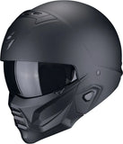 Full-Face Motorcycle Helmet Scorpion Exo Exo-Combat Ii Polycarbonate Matt Black Solid Size M