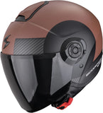 Urban Motorcycle Helmet Scorpion Exo Exo-City Ii Polycarbonate Matt Brown Black Sheer Size Xs