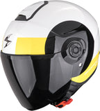 Urban Motorcycle Helmet Scorpion Exo Exo-City Ii Polycarbonate White Black Yellow Sheer Size Xxl