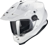 Full-Face Motorcycle Helmet Scorpion Exo Adf-9000 Air Ultra Tct Pearl White Solid Size M