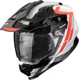 Full-Face Motorcycle Helmet Scorpion Exo Adf-9000 Air Ultra Tct Black Red Patrol Size S