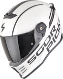 Full-Face Motorcycle Helmet Scorpion Exo Covert Fx Ultra Tct Matt Pearl White Black Danko Size Xxl