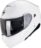 Flip-Up Motorcycle Helmet Scorpion Exo Exo-930 Evo Polycarbonate White Solid Size Xs