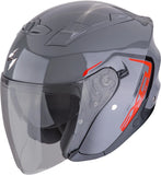 Urban Motorcycle Helmet Scorpion Exo Exo-230 Polycarbonate Grey Red Cit-E Size S