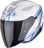 Urban Motorcycle Helmet Scorpion Exo Exo-230 Polycarbonate White Blue Loop Size Xxl
