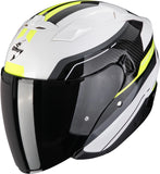 Urban Motorcycle Helmet Scorpion Exo Exo-230 Polycarbonate White Black Neon Yellow Hipe Size S