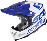 Off-Road Motorcycle Helmet Scorpion Exo Vx-22 Air Ultra Tct White Blue Updown Size S