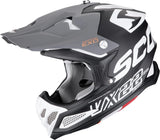 Off-Road Motorcycle Helmet Scorpion Exo Vx-22 Air Ultra Tct Matt Black White Grey Updown Size L