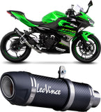 Exhaust Tip Without Sound Certification Gp Corsa Evo Carbon Fiber - Leovince Compatible With Kawasaki Ninja 500 - Se (2024-2026)