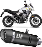 Exhaust Tip Without Sound Certification Lv Corsa Carbon Fiber Stainless Steel End Cap - Leovince Compatible With Aprilia Tuono V4 1100 (2019-2020)