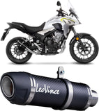 Exhaust Tip Without Sound Certification Gp Corsa Evo Carbon Fiber - Leovince Compatible With Honda Cb 500 X (2019-2023)