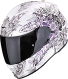 Full-Face Motorcycle Helmet Scorpion Exo Exo-491 Polycarbonate Chameleon White Dream Size M