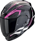 Full-Face Motorcycle Helmet Scorpion Exo Exo-491 Polycarbonate Black Pink White Kripta Size L