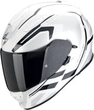 Full-Face Motorcycle Helmet Scorpion Exo Exo-491 Polycarbonate White Black Kripta Size L