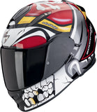 Full-Face Motorcycle Helmet Scorpion Exo Exo-491 Polycarbonate Red Pirate Size Xxl