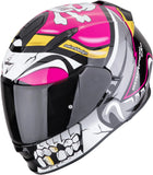 Full-Face Motorcycle Helmet Scorpion Exo Exo-491 Polycarbonate Pink Pirate Size L